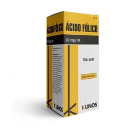 Acido folico 10mg/ml gotas x 15ml klinos