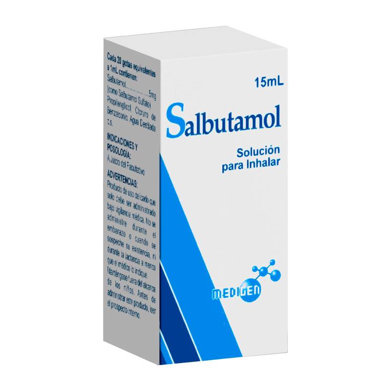 Salbutamol sol inh 5mg/ml x 15ml medigen