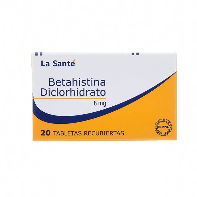 Betahistina diclorhidrato 8mg x 20tab la sante