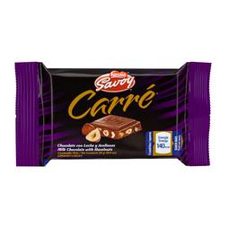 Chocolate carre leche y avellanas 25 gr