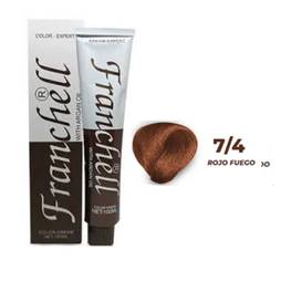 Franchell tinte 7.4 rojo fuego 100ml