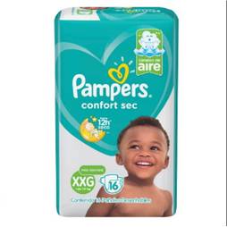 Panal pampers confort seco xxg x 16