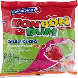 Chupeta bon-bon-bum surtidas