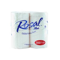 Papel hig rosal plus 300h x4 vinotinto