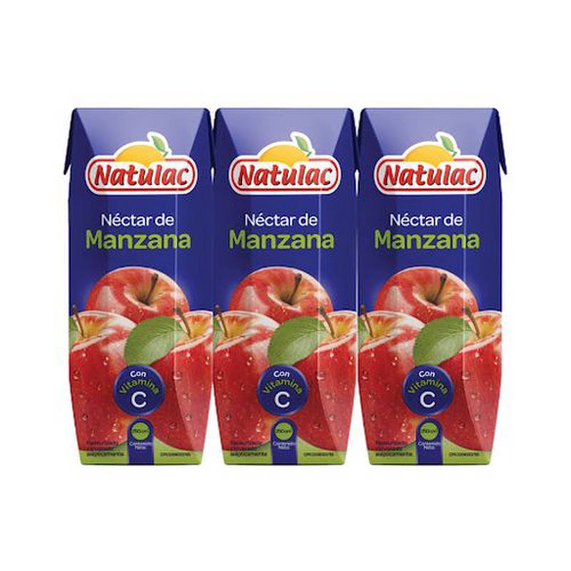Nectar de manzana natulac 250ml