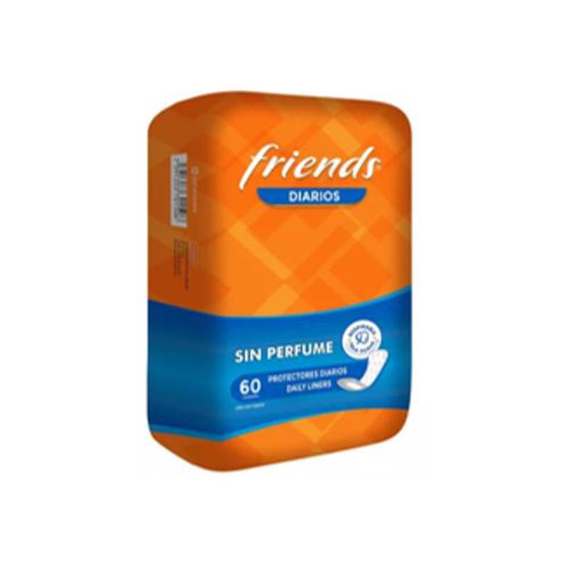 Protectores diarios friends s/p x60