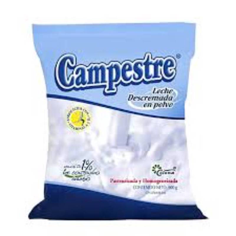 Leche en polvo campestre descremada 900gr