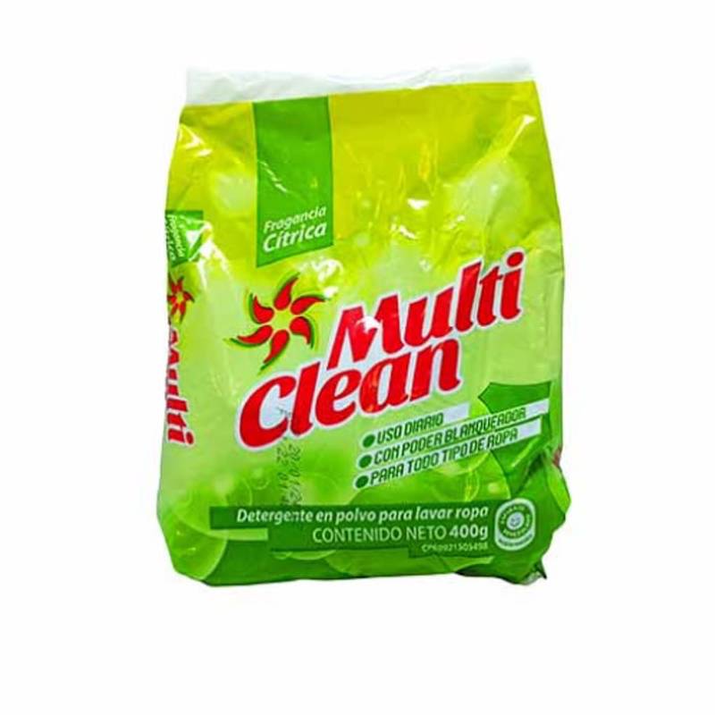 Jabon en polvo multi clean 400gr