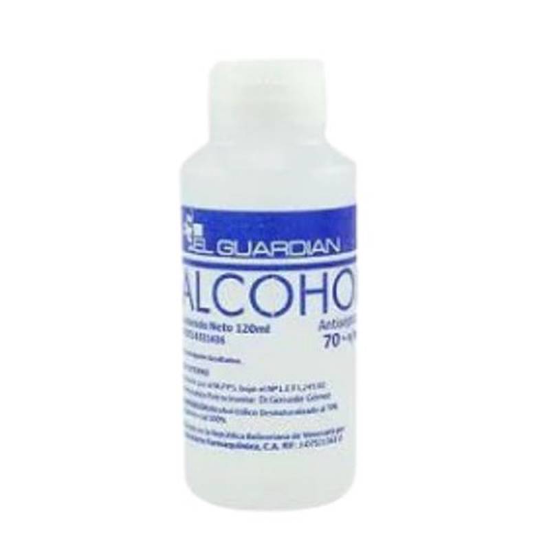 Alcohol antiseptico 70% 120ml el guardian