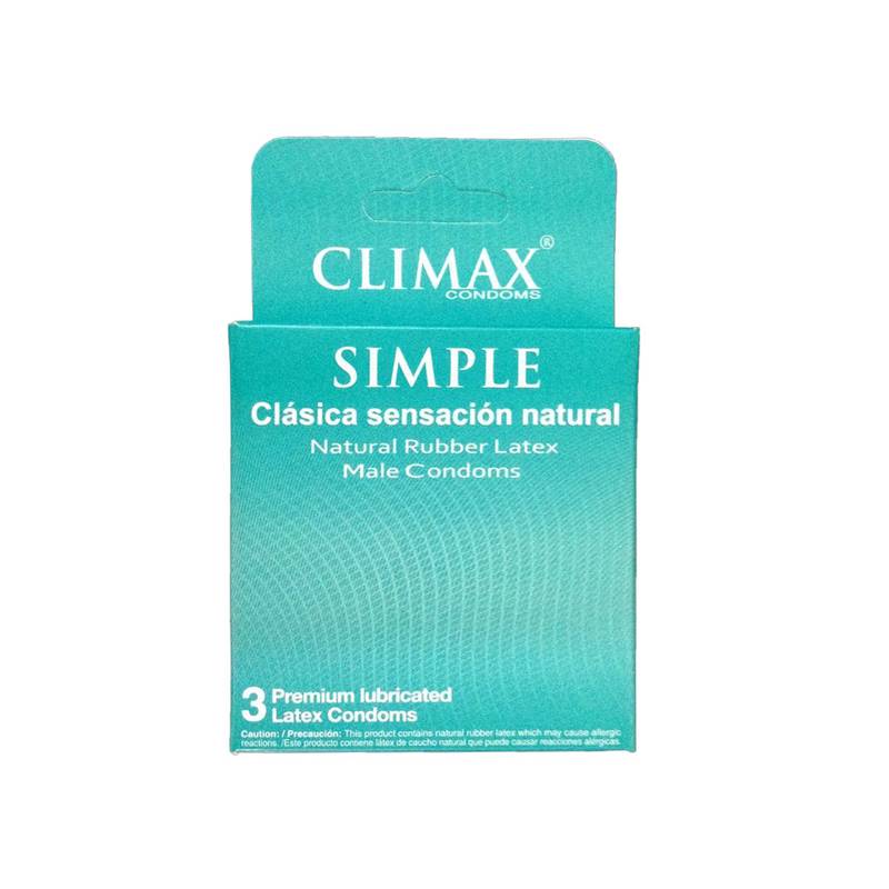 Climax preservativo simple x3