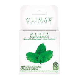 Climax preservativo menta x3