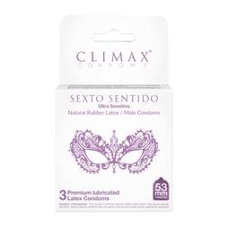 Climax preservativo sexto sentido x3