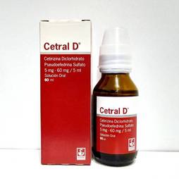 Cetral d 5mg-60mg/5ml sol/oral x 60ml