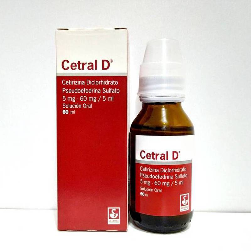 Cetral d 5mg-60mg/5ml sol/oral x 60ml