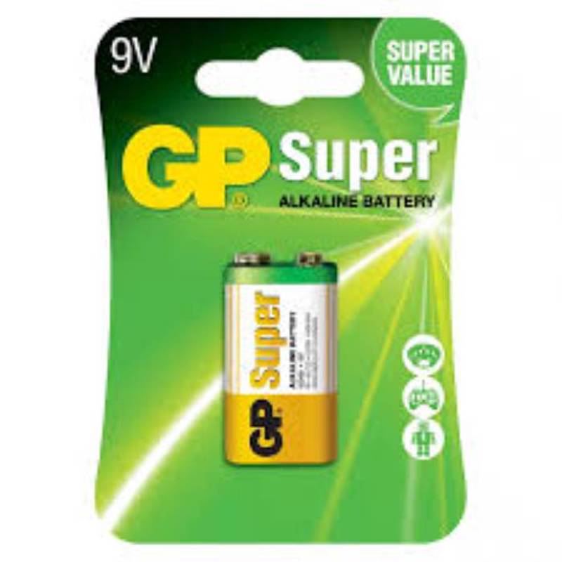Pilas gp super alcalina 9v x1