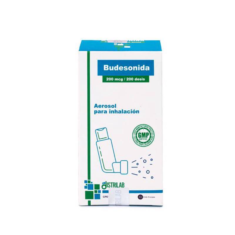 Budesonida 200mcg inhalador x 200dosis distrilab