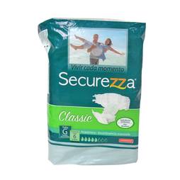 Securezza panal p/adulto classic talla l x 6 und