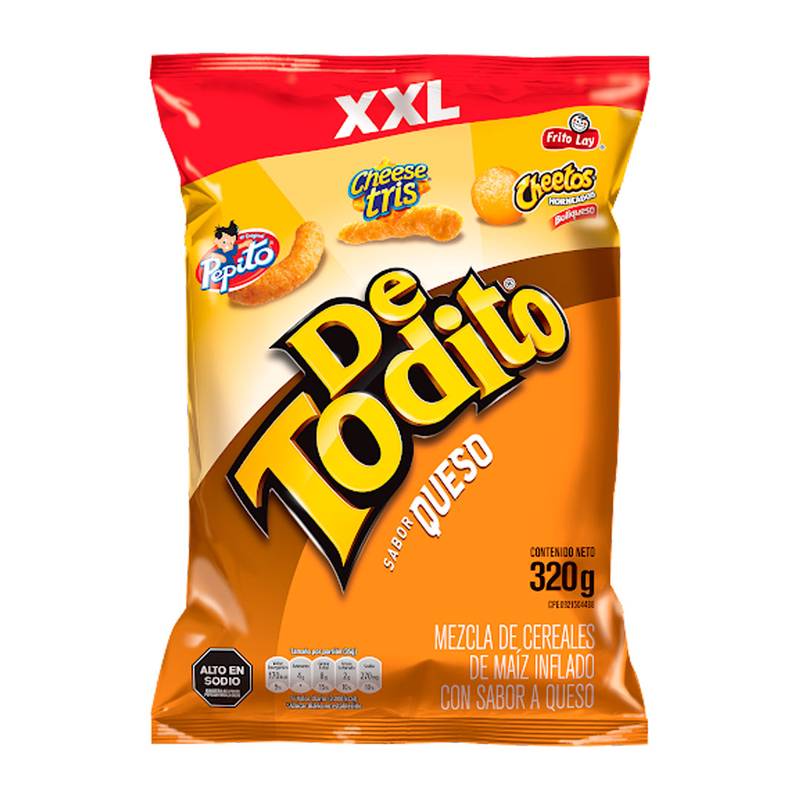 Detodito sabor queso 320gr
