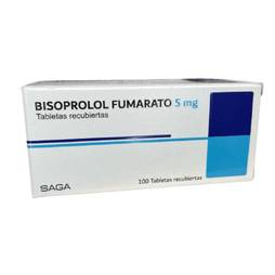 Bisoprolol fumarato 5mg x 10tab saga/drotafarma