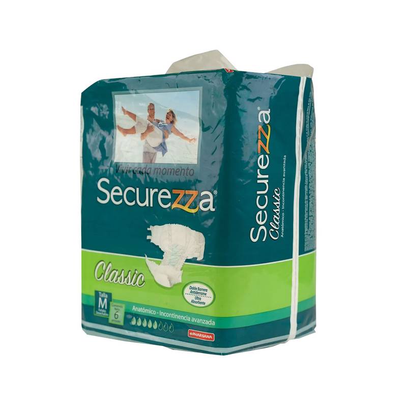 Securezza panal adulto comfort talla m x6und