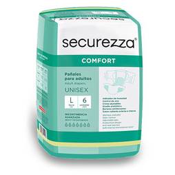 Securezza panal p/adulto comfort l reg x6