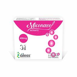 Miconazol 400mg x 3 ovulos aless