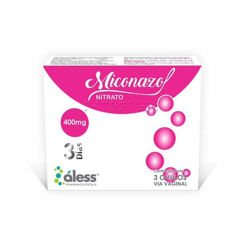 Miconazol 400mg x 3 ovulos aless