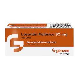 Losartan potasico 50mg x 30comps genven