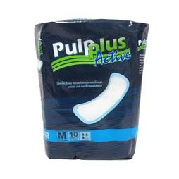 Toallas sanitarias pulp plus active talla m x 10und