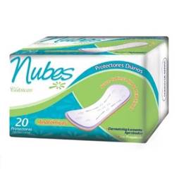 Protectores diarios nubes x 20 protectores