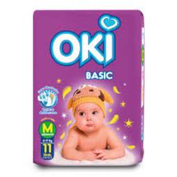Pañal oki basic talla m x11und