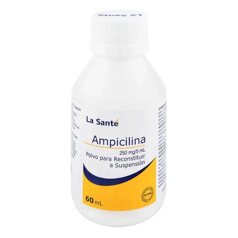 Ampicilina 250mg/5ml susp x60ml la sante