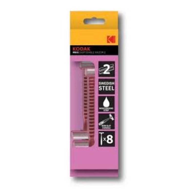Kodak afeit max 2hojillas x8unid rosada