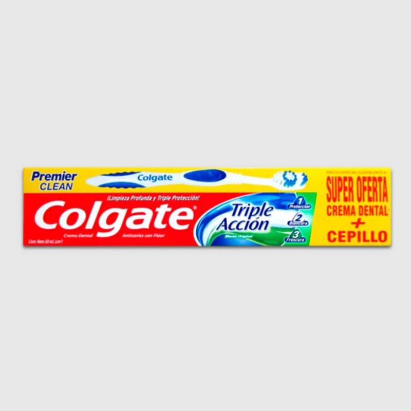 Crema dental+cepillo colgate triple accion 50ml