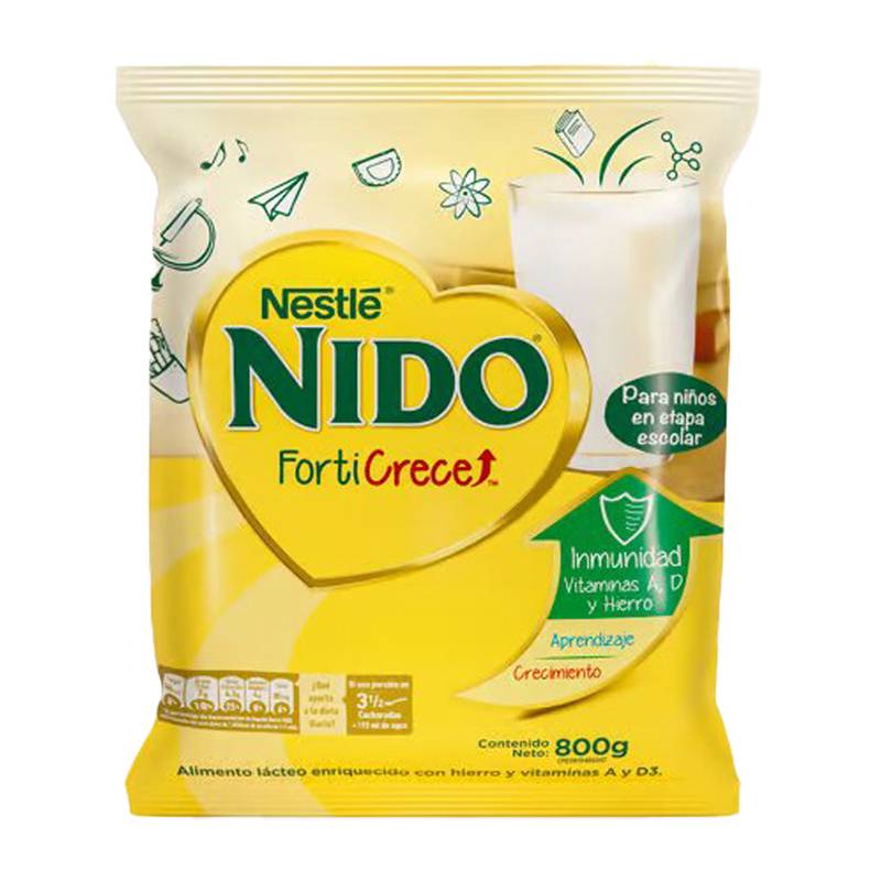 Leche en polvo nido forticrece 800gr 