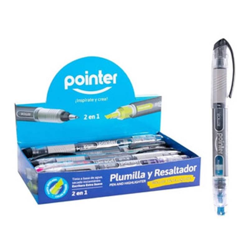 Plumilla resaltador pointer x 1