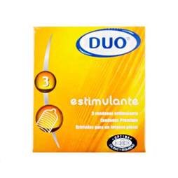 Duo preservativo estimulante x3