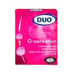 Duo preservativo g-sensation x3