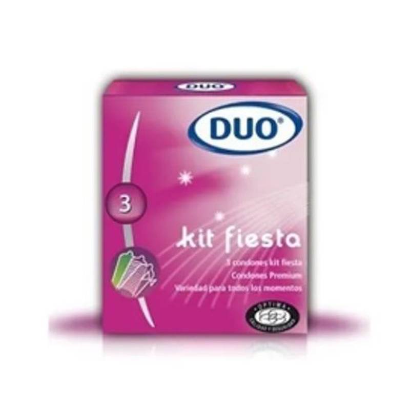 Duo preservativo fiesta x3