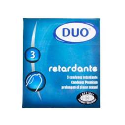 Duo preservativo retardante x3