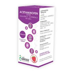 Acetaminofen 180mg/5ml jbe x 120ml aless