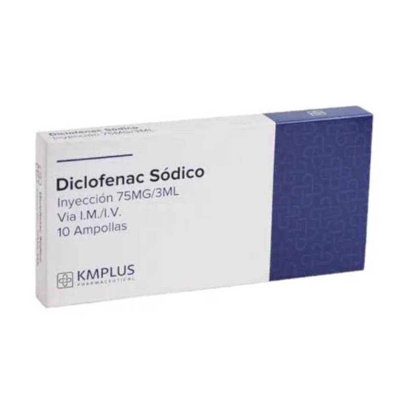 Diclofenac potasico 75mg/3ml amp kmplus