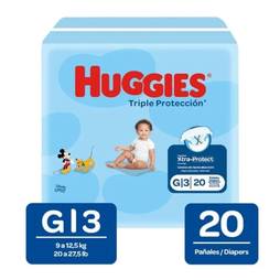 Pañal huggies t/g blue x20