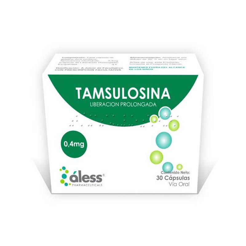 Tamsulosina 0.4mg x30caps aless