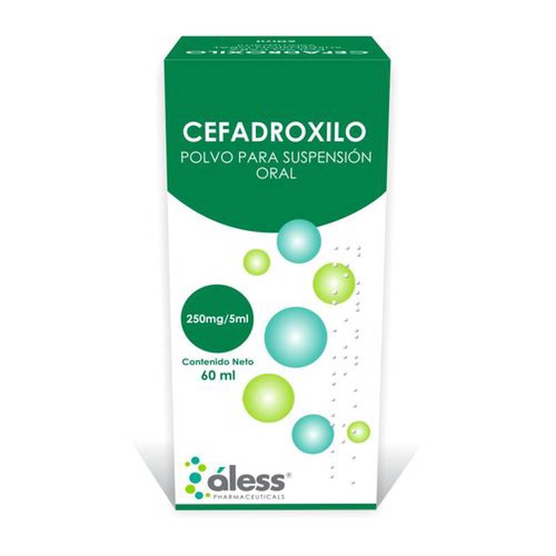 Cefadroxilo susp 250mg/5ml x 60ml aless