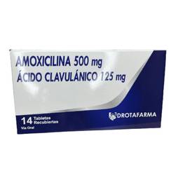 Amoxicilina+acido clavulanico 500mg/125mg x 14tab drotafarma