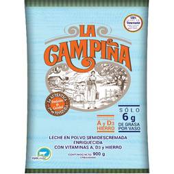 Leche en polvo la campina semidescremada 900gr
