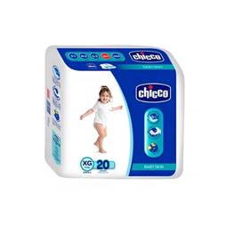 Pañal chicco baby skin talla xg x20und