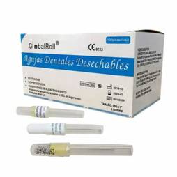 Aguja dental larga desechable x1und