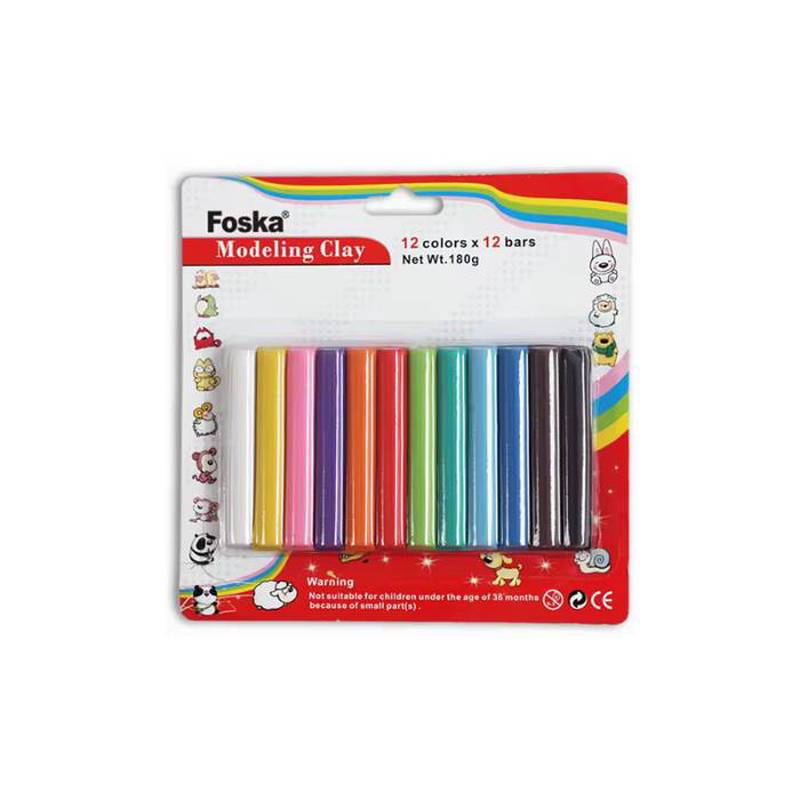 Plastilina foska x 12 colores